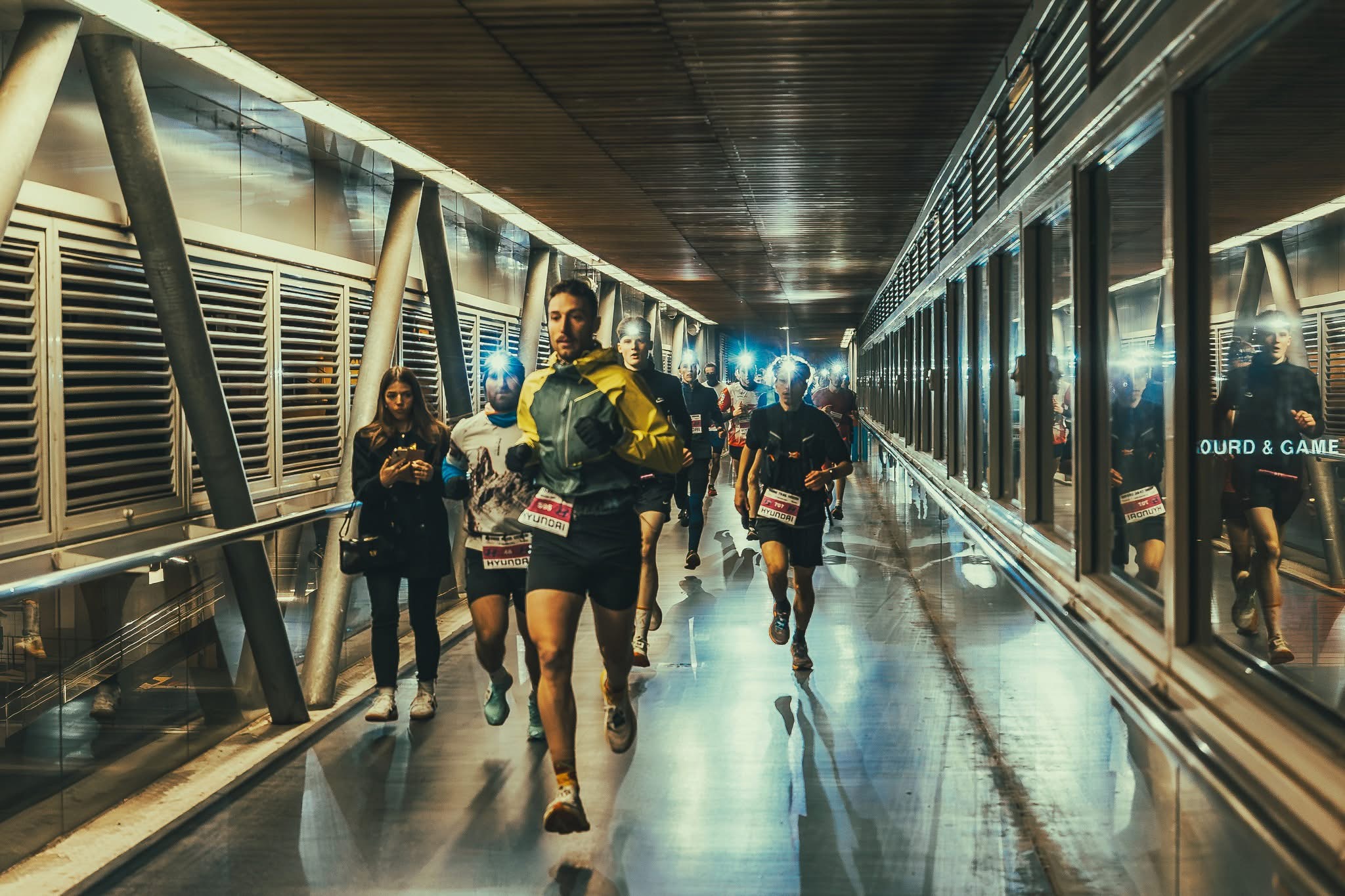 Le passage de la passerelle